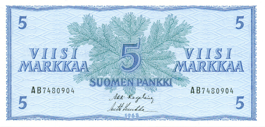 5 Markkaa 1963 AB7480904